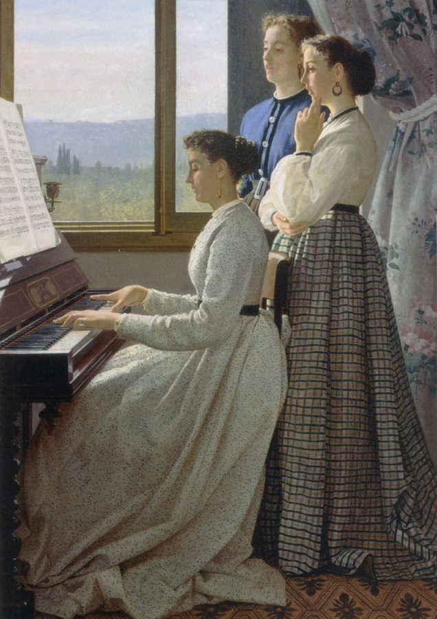 Silvestro Lega, Il canto dello stornello, 158 x 98, 1867