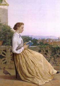 Michele Tedesco, Lettura in terrazza, 60 x 50, 1875