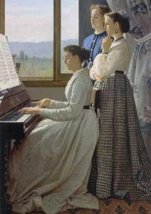 Silvestro Lega, Il canto dello stornello, 158 x 98, 1867